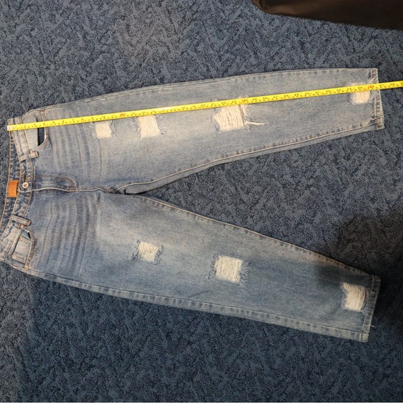 POL Women Jeans Distressed Denim Medium Wash Sz S - Picture 5 of 9